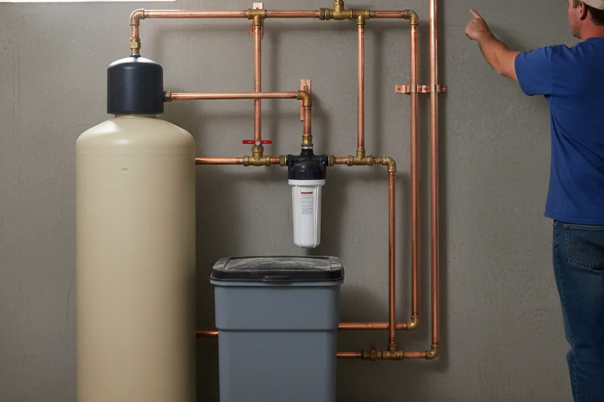 Whole-house water treatment system installed in Angelica